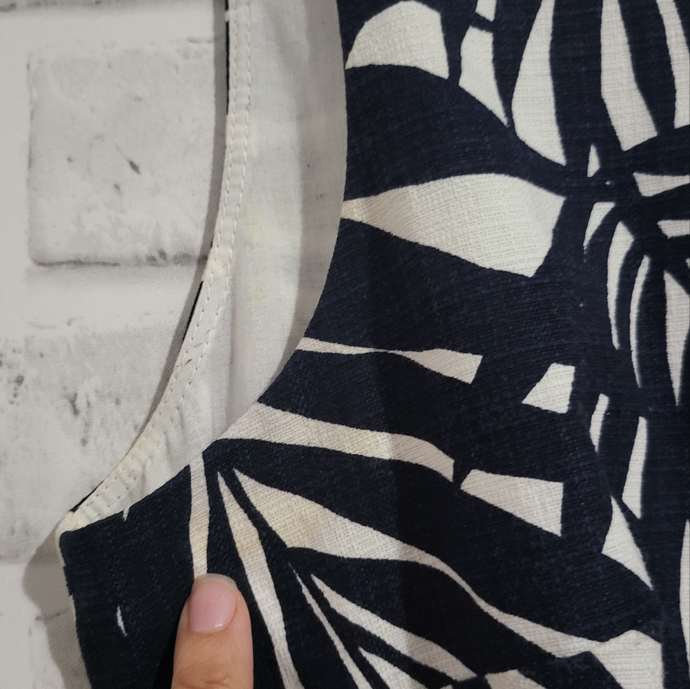 Hobbs London Clarence Midi Dress Palm Print size 10 - Picture 10 of 10